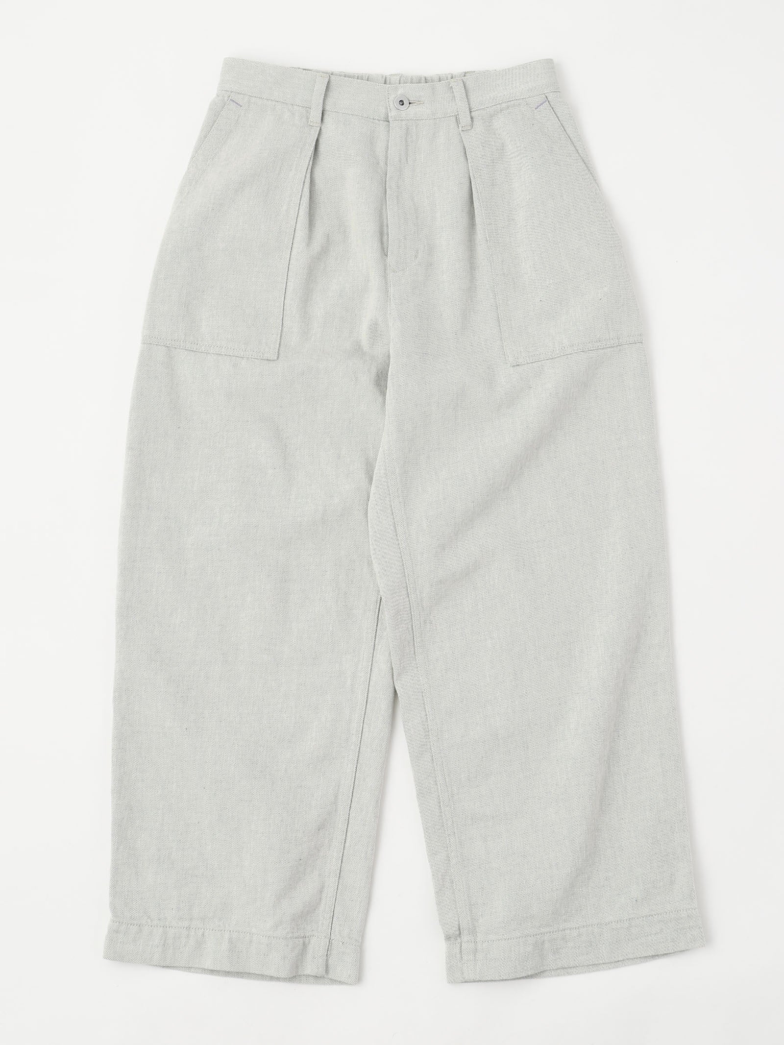 DAILY UTILITY PANTS 体型にフィットするゴム仕様のワイドパンツ