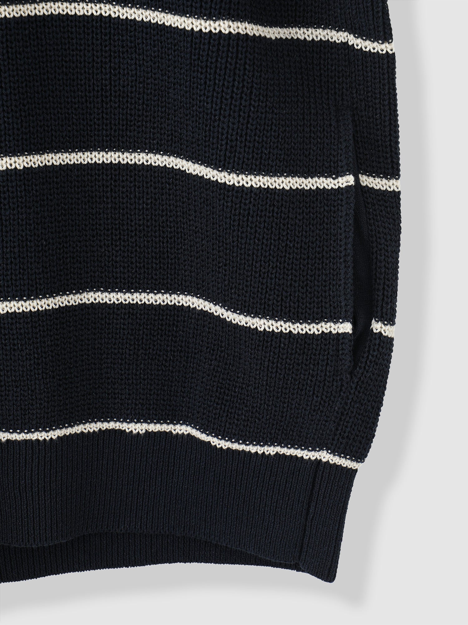 CT COLLAB STRIPED HOODIE<br> A knit hoodie with handy pockets on both sides