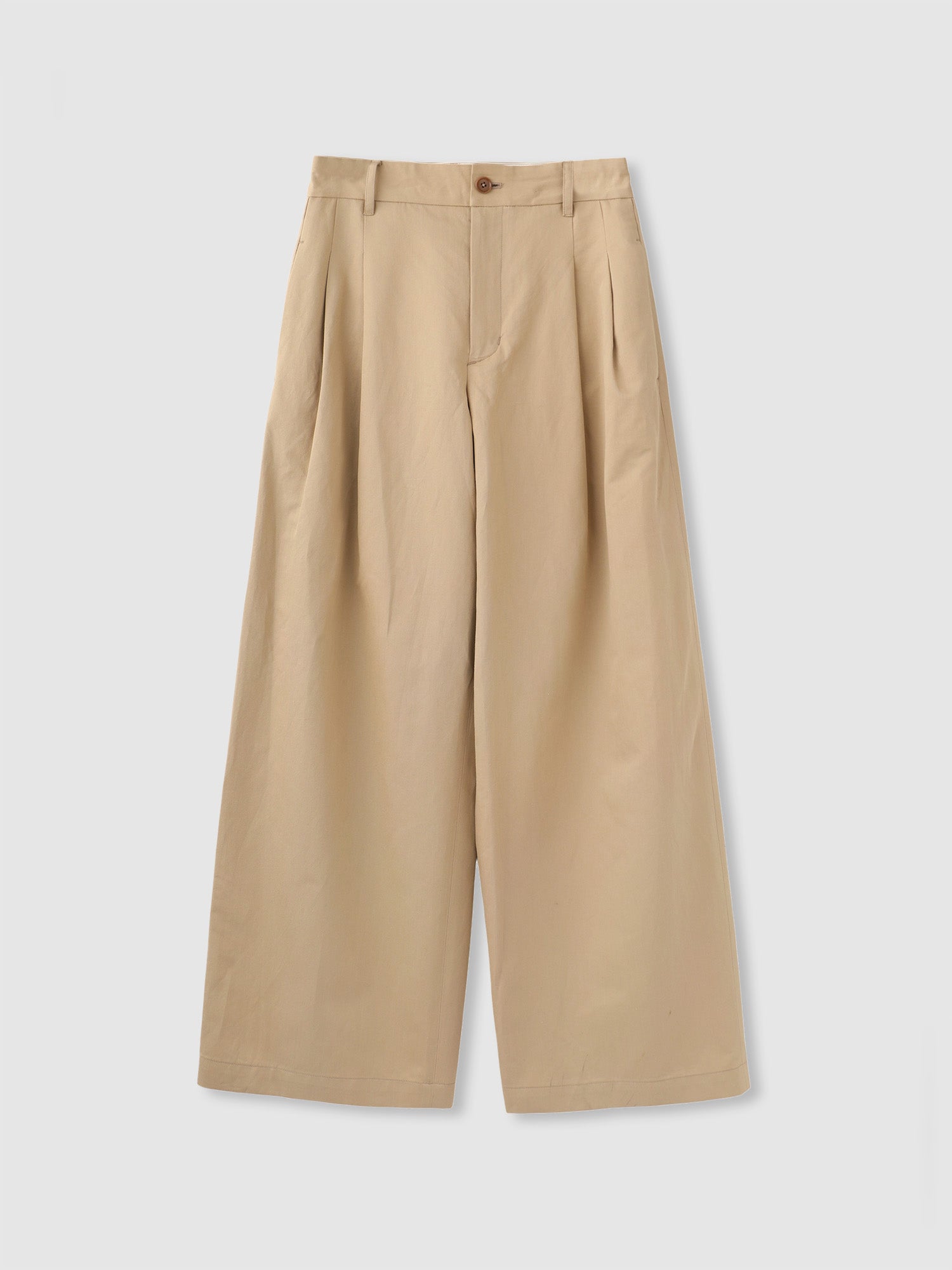 Women's LIGHT CHINO TROUSERS <br> シルエットに拘った軽やかチノパンツ